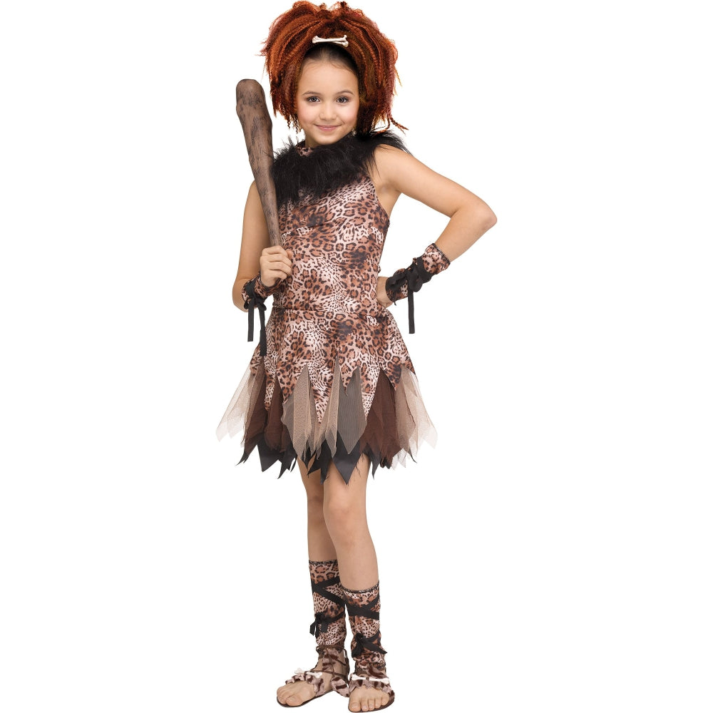 Fun World Cave Girl Cutie Child Costume, 8-10