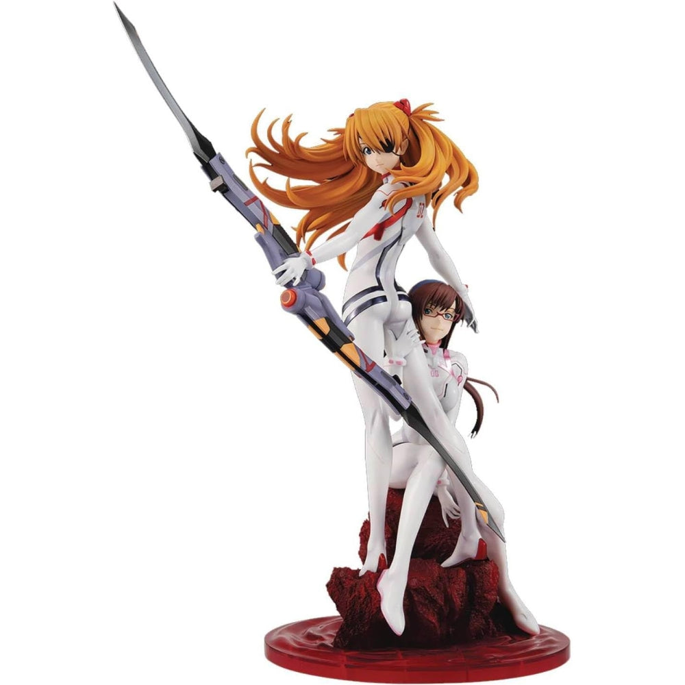 Evangelion Thrice Upon a Time - Gem Series - Asuka & Makinami PVC Figure
