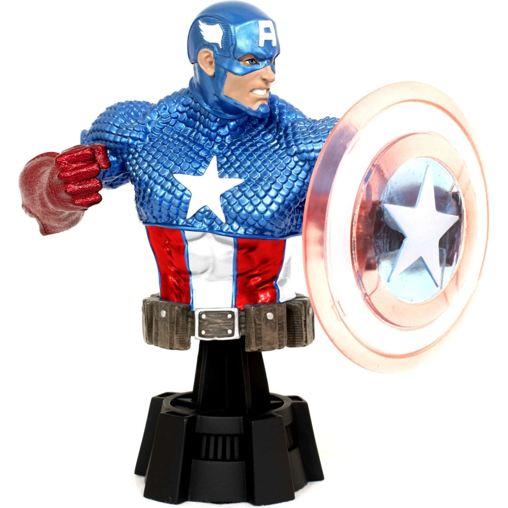 Marvel Captain America with Holo Shield Mini Bust