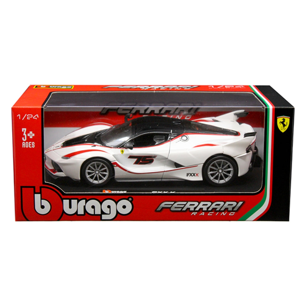 Bburago 1:24 Ferrari FXX K White – Ferrari Racing