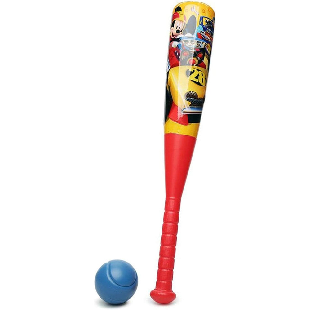Disney Mickey Mouse Roadsters Bat & Ball Set â€“ Classic Outdoor Toy for Kids