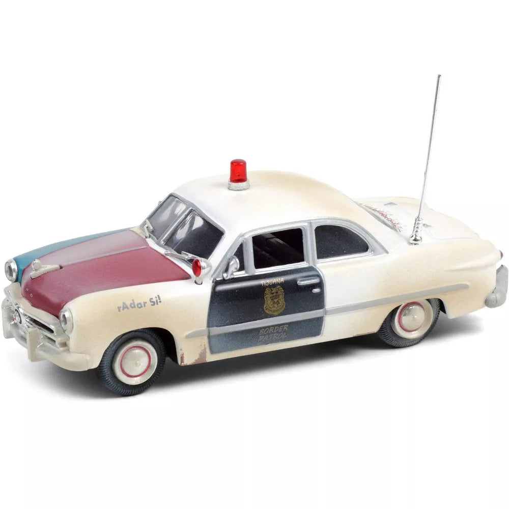 Greenlight 1949 Ford Police Car (Weathered Version) "Tijuana Border Patrol" (Mexico) 1/43 Diecast Model Car