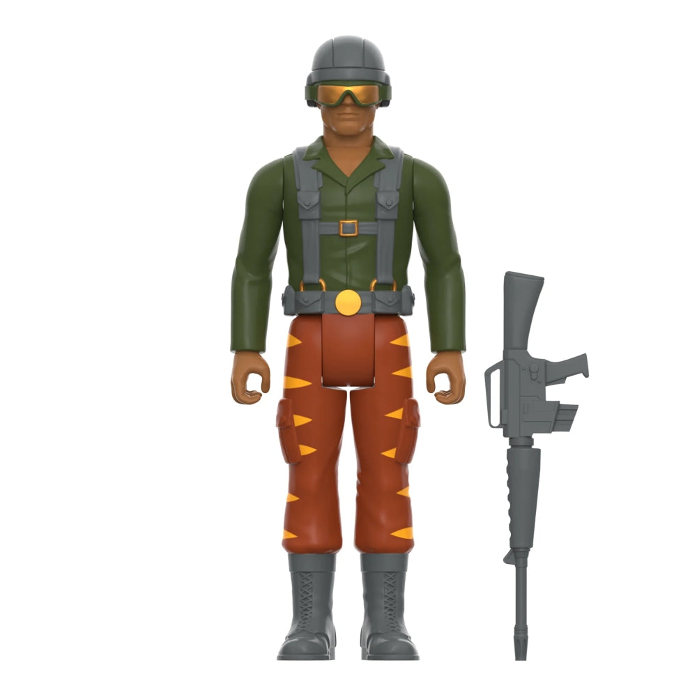 G.I. Joe ReAction Figures Wave 6 Tiger Force Greenshirt Goggles Down (Brown)