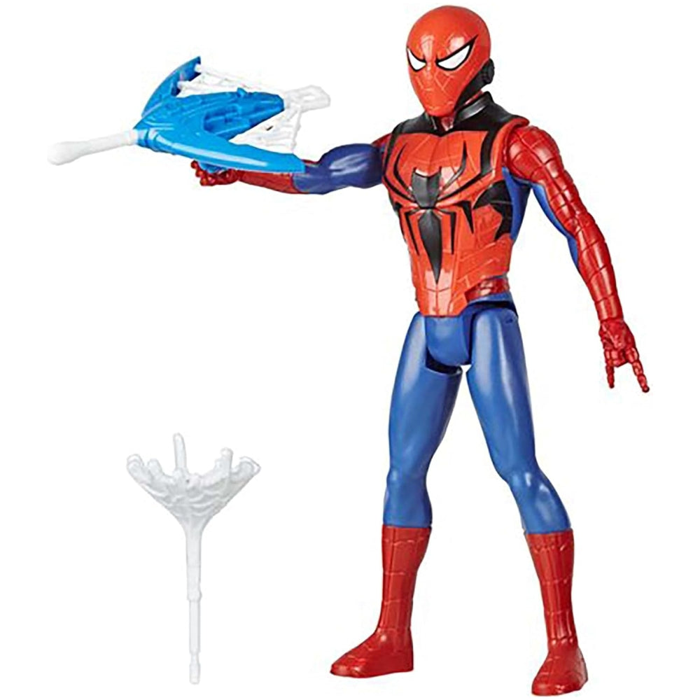 Marvel Spider-Man Titan Hero Series Blast Gear | 12″ Action Figure with Blaster, Projectiles & Armor Accessories