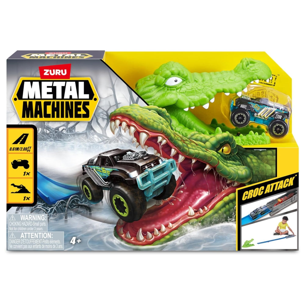 ZURU Metal Machines Croc Attack Playset – Assorted Mini Track Action Toy