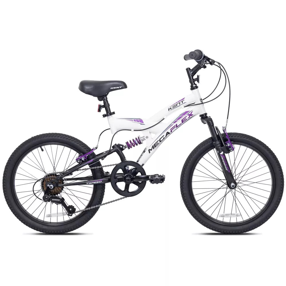 20" Kent MTB full Suspension White/Purple
