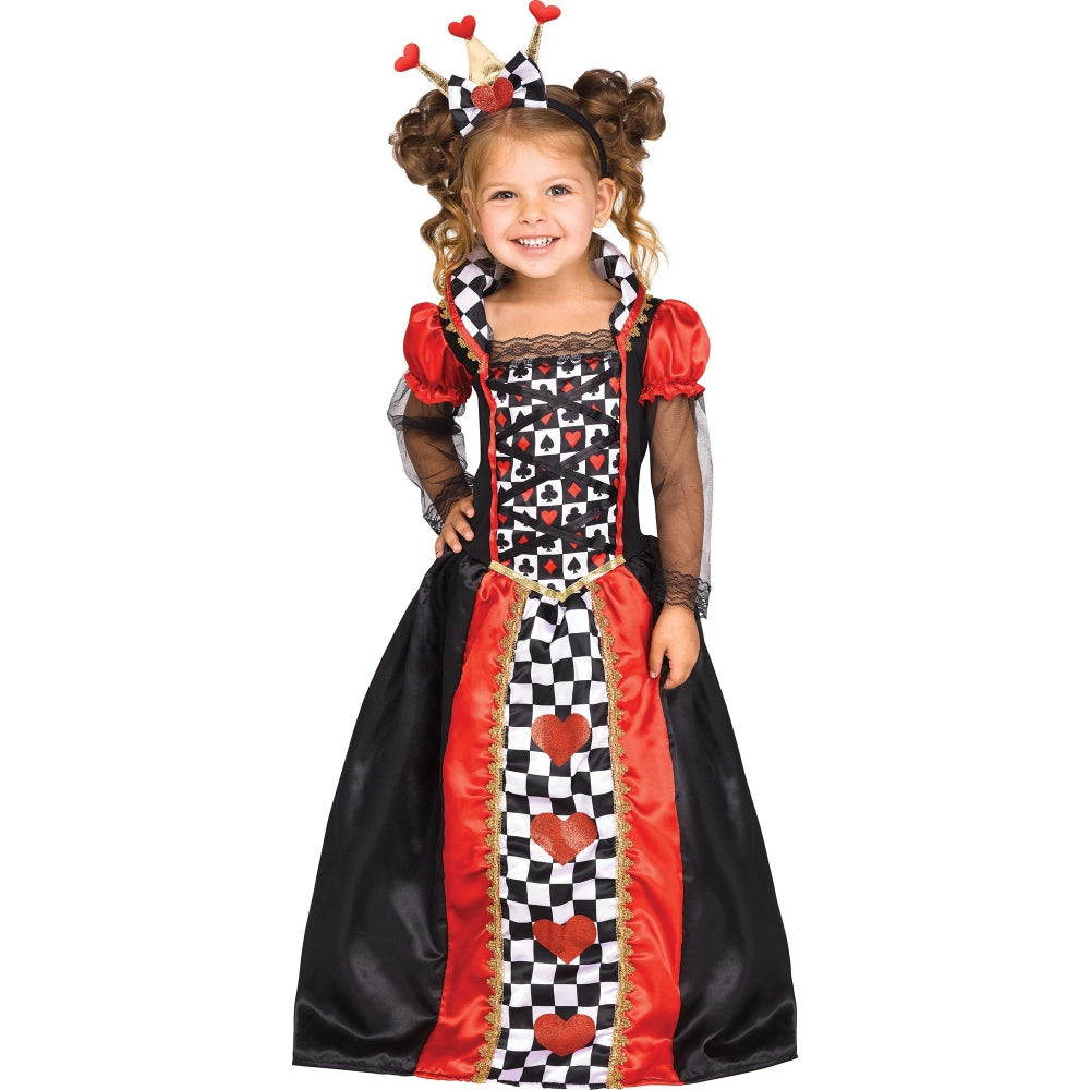 Fun World Queen of Hearts Toddler Costume, 3T-4T