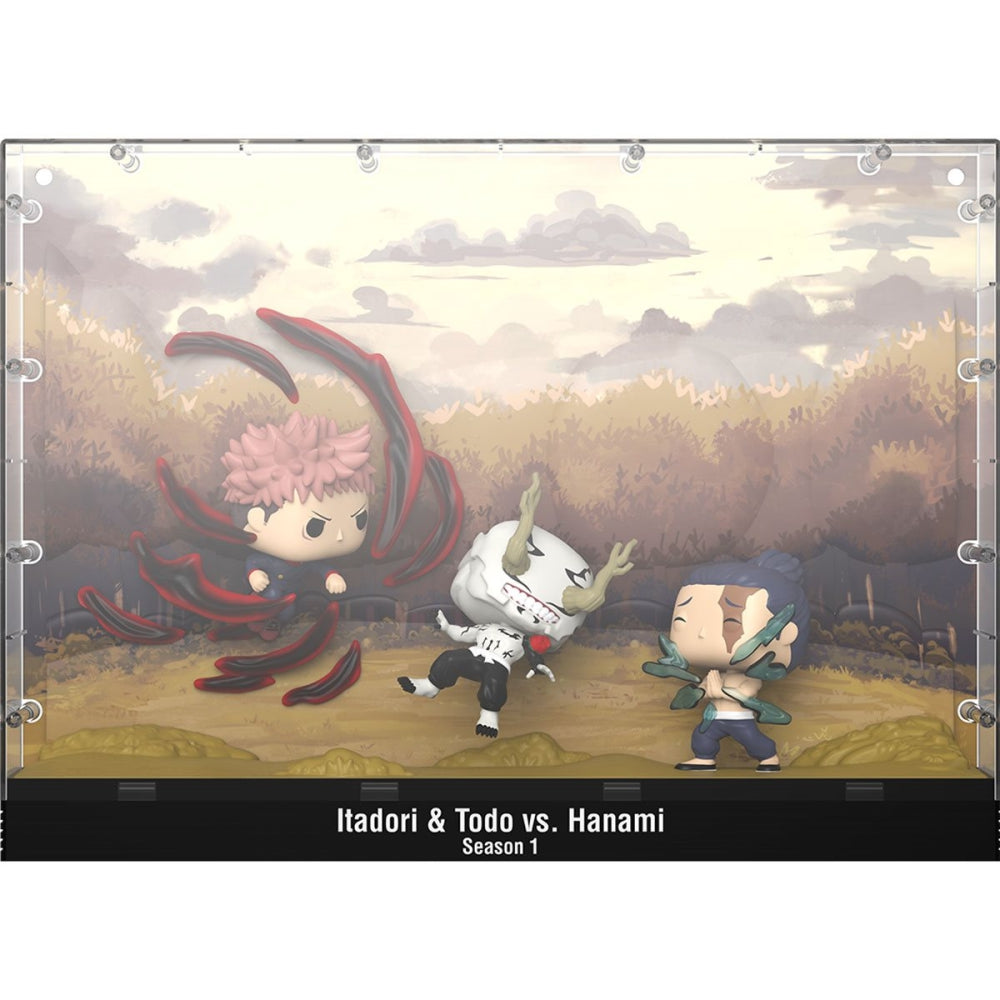 Jujutsu Kaisen Itadori &amp; Todo vs Hanami - Season 1 Deluxe Funko Pop! Moment