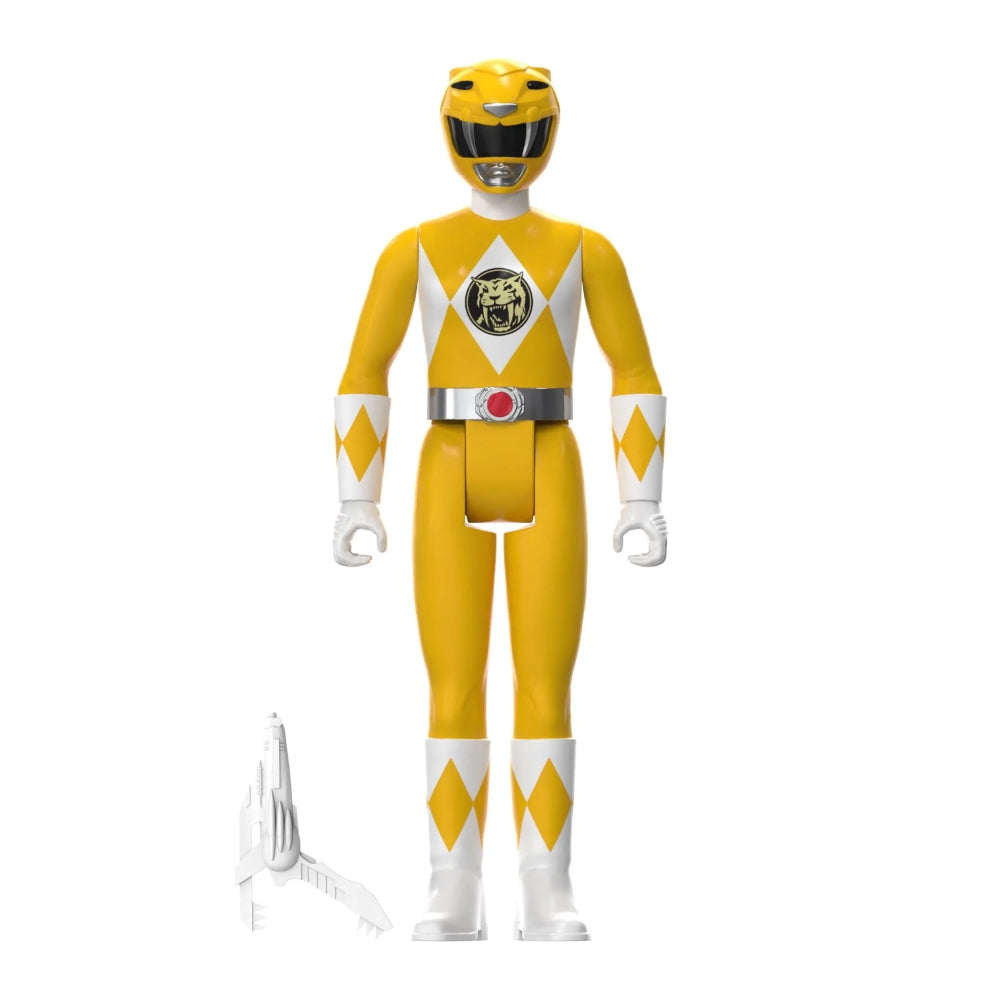 Mighty Morphin Power Rangers ReAction Figures Yellow Ranger Triangle Box SDCC 2023