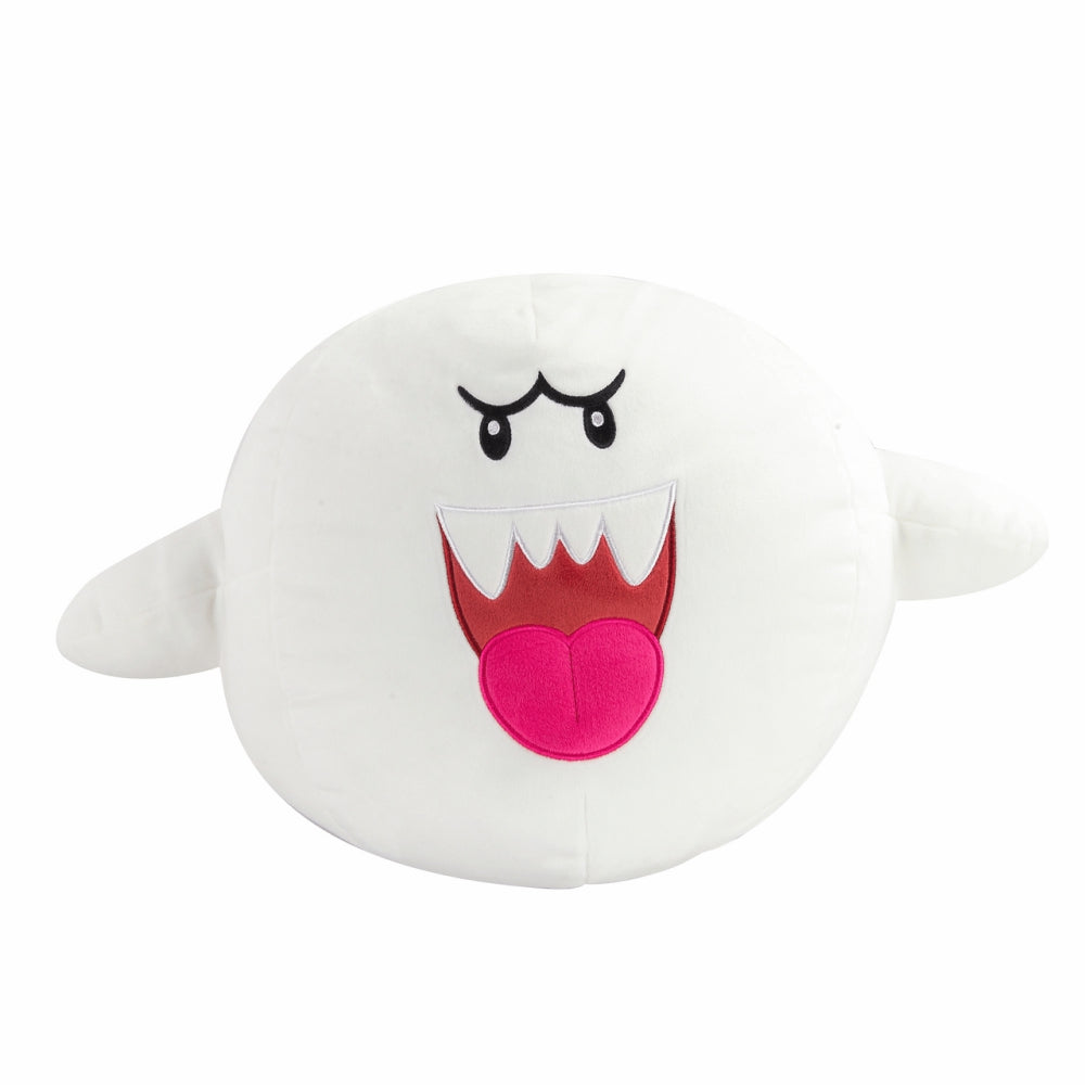 Club Mocchi- Mocchi- Super Mario™ Boo Mega Plush Stuffed Toy, 15 inch