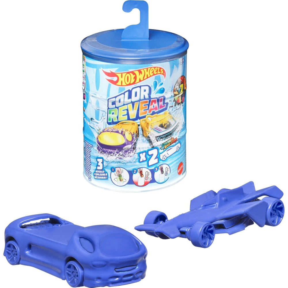 Hot Wheels Set of 2 Color Reveal Cars or Trucks in 1:64 Scale