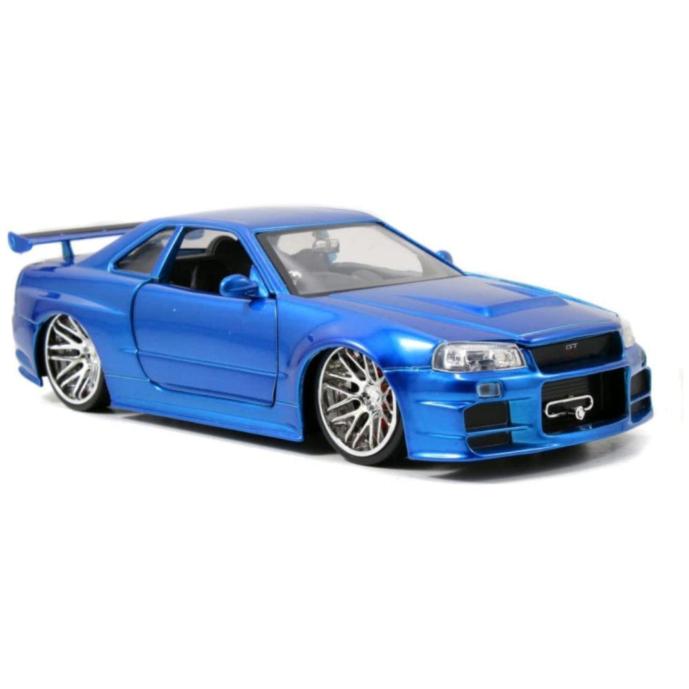 Jada Toys Fast & Furious 1:24 Brian's 2002 Nissan Skyline GT-R R34 a Die-cast Car
