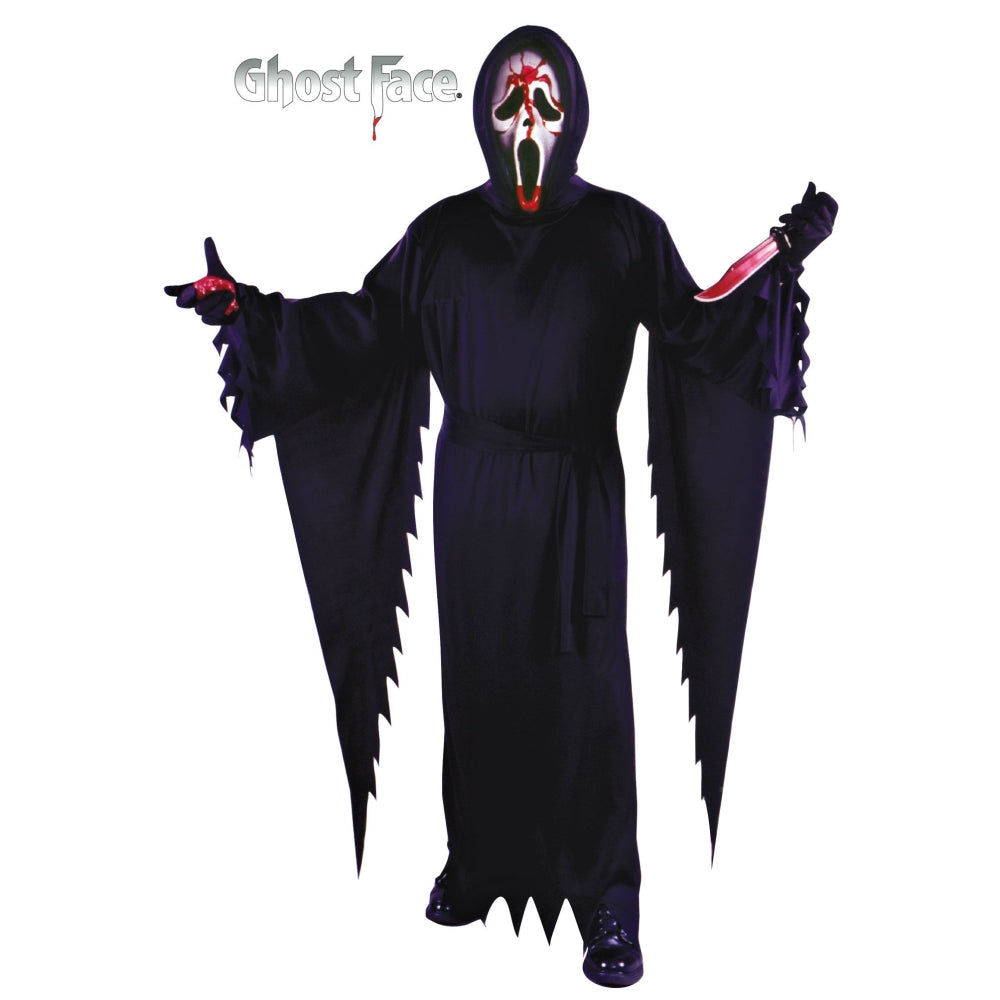 Fun World Bleeding Ghost Face Adult Costume, One Size Fits Most