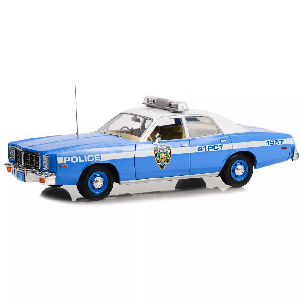 Greenlight 1978 Dodge Monaco Police Blue & White NYPD (New York City Police Dept) "Artisan Collection" 1/18 Diecast Model Car