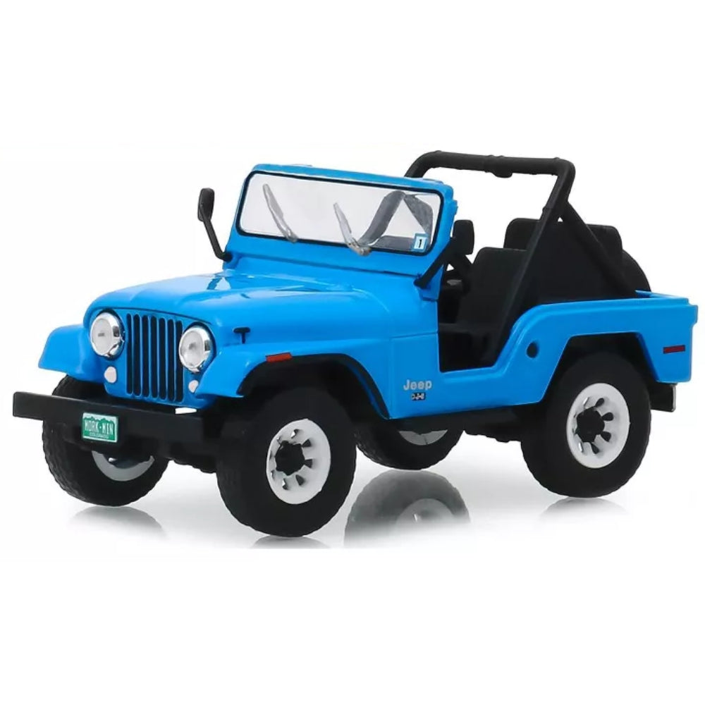 Greenlight 1972 Jeep CJ-5 Blue "Mork & Mindy" (1978-1982) TV Series 1/43 Diecast Model Car