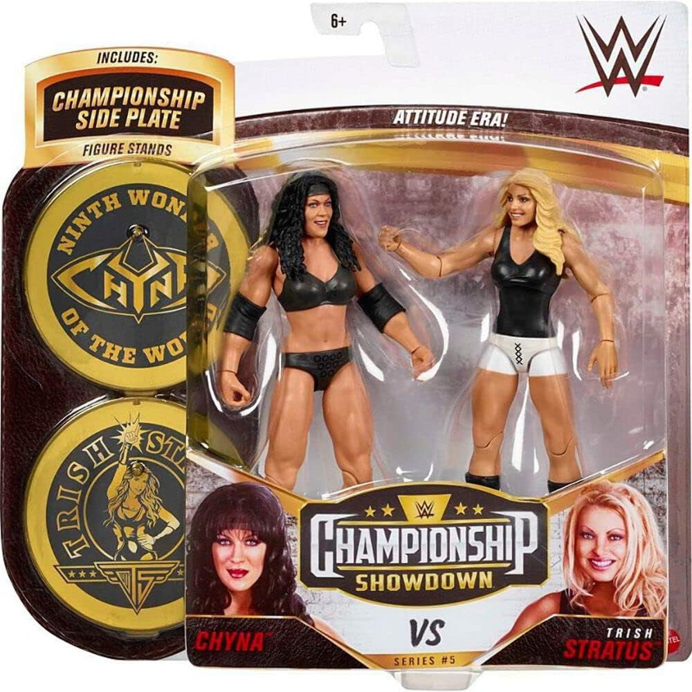 WWE Championship Showdown: Chyna & Trish Stratus 6â€³ Action Figure 2-Pack