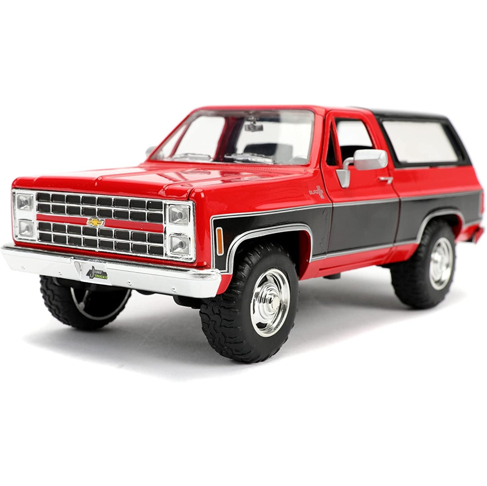 Jada Toys Just Trucks 1:24 1980 Chevrolet Blazer K5 Die-cast Car Red/Black