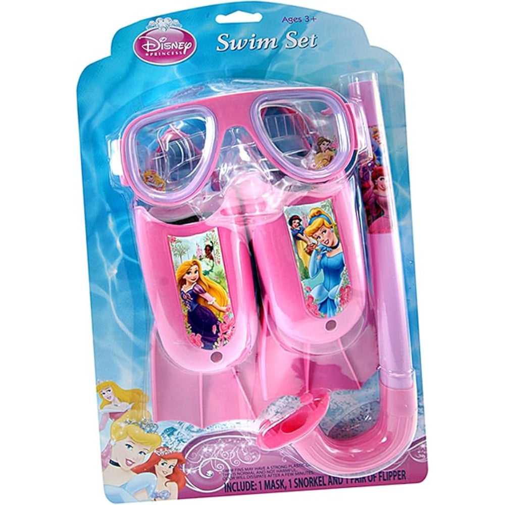 Disney Princess 3-Piece Swim Set – Kids Pool & Beach Swim Gear (Foam Float Accessories)