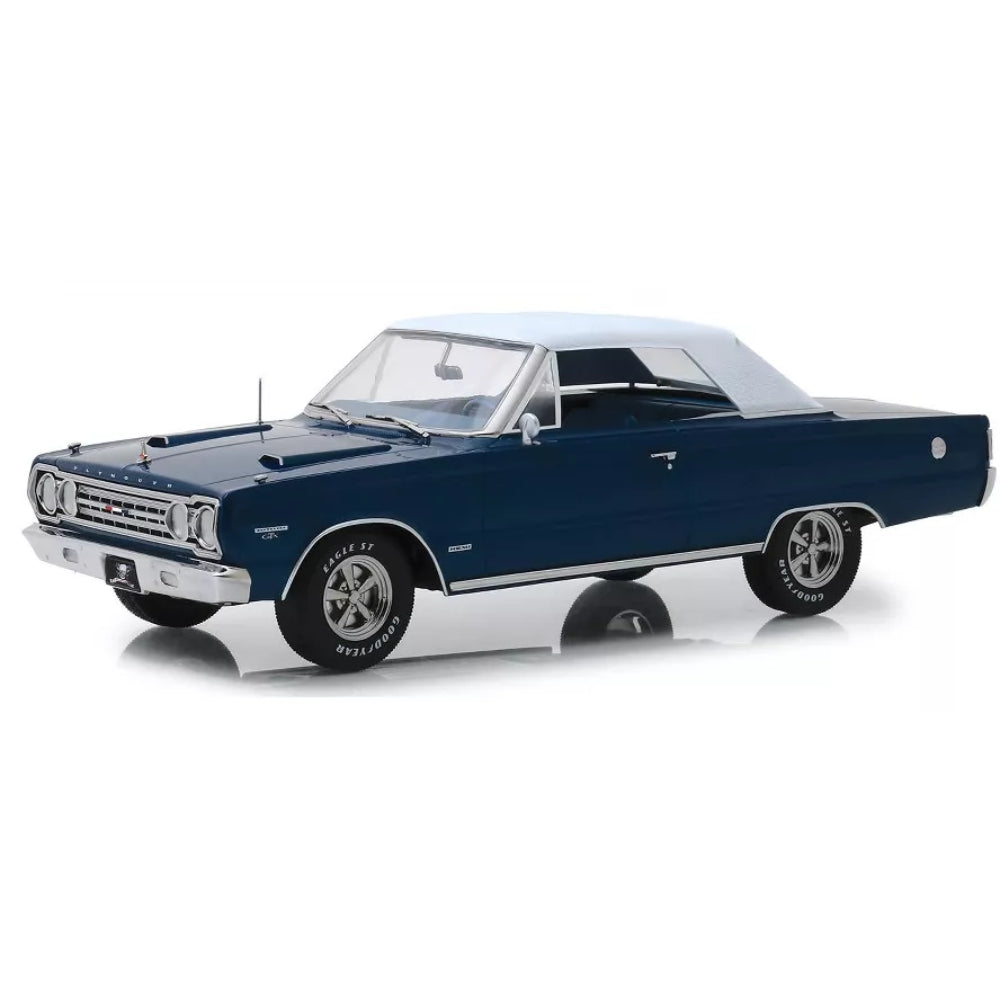 Greenlight 1967 Plymouth Belvedere GTX Convertible Dark Blue "Graveyard Carz" (2012) TV Series 1/18 Diecast Model Car
