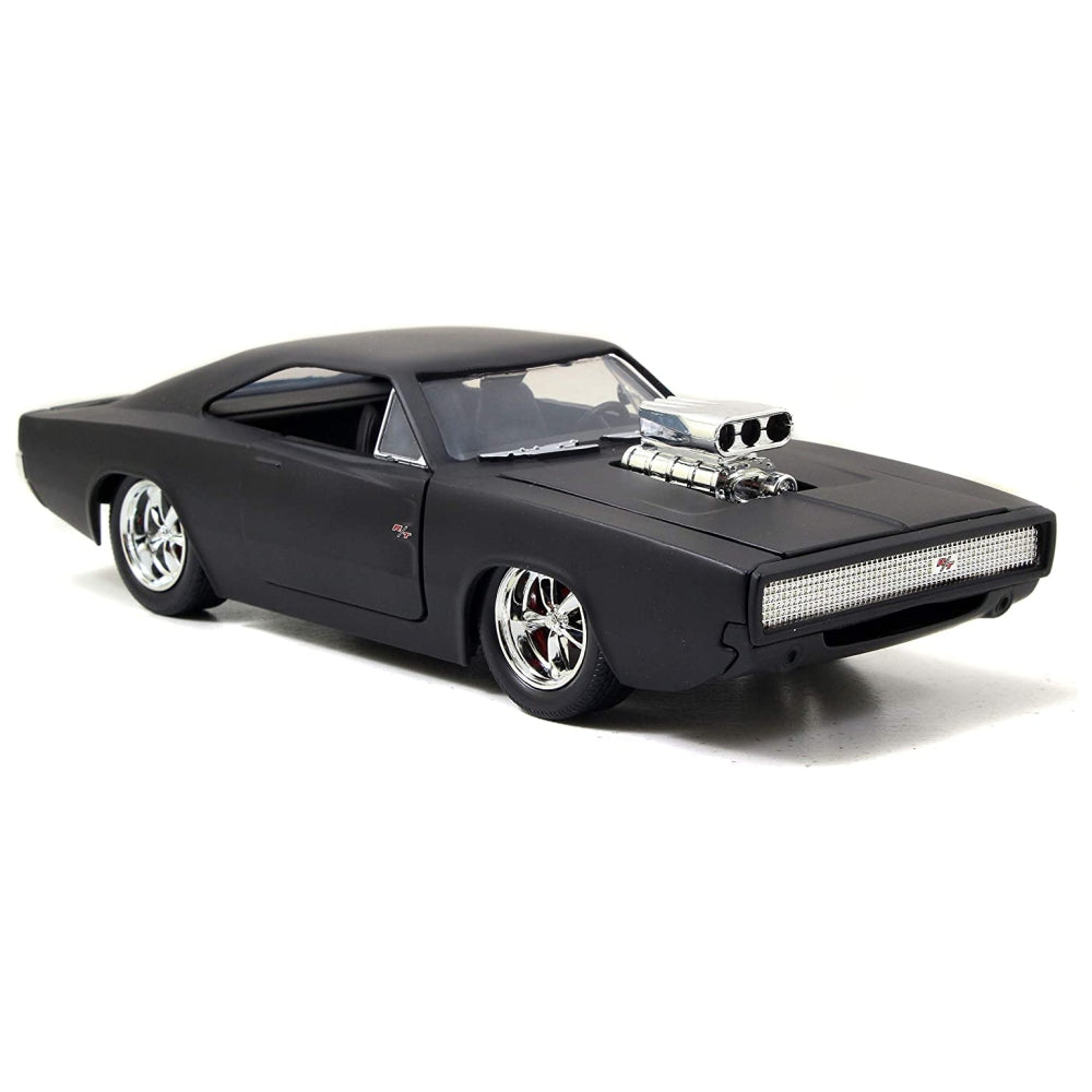 Jada 1:24 Fast & Furious - 1970 Dodge Charger Street Mat Black Vehicle