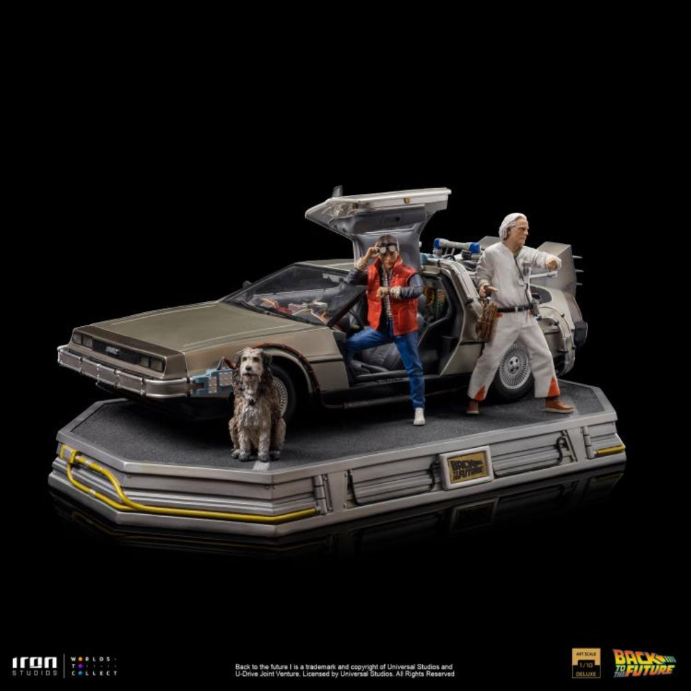 Back to the Future DeLorean (Full Set) 1/10 Art Scale Limited Edition Statue