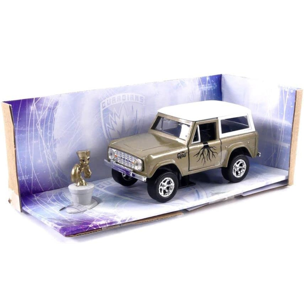 Marvel Guardians of The Galaxy 1:32 1973 Ford Bronco Die-Cast Car & 1.65" Groot Figure