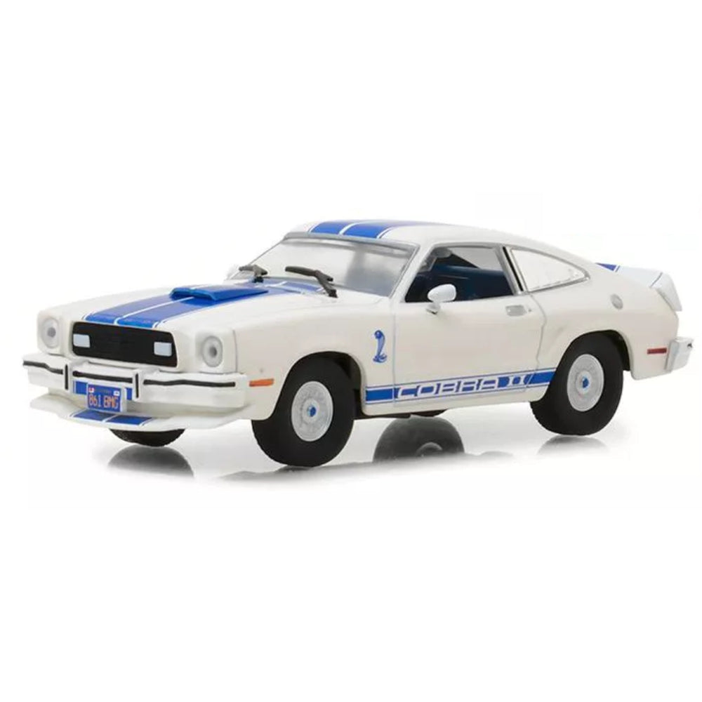 Greenlight 1976 Ford Mustang Cobra II White "Charlie's Angels" (1976-1981) TV Series 1/43 Diecast Model Car