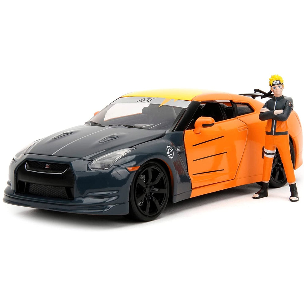 Naruto 1:24 2009 Nissan GT-R(R35) Die-Cast Car & 2.75" Naruto Figure