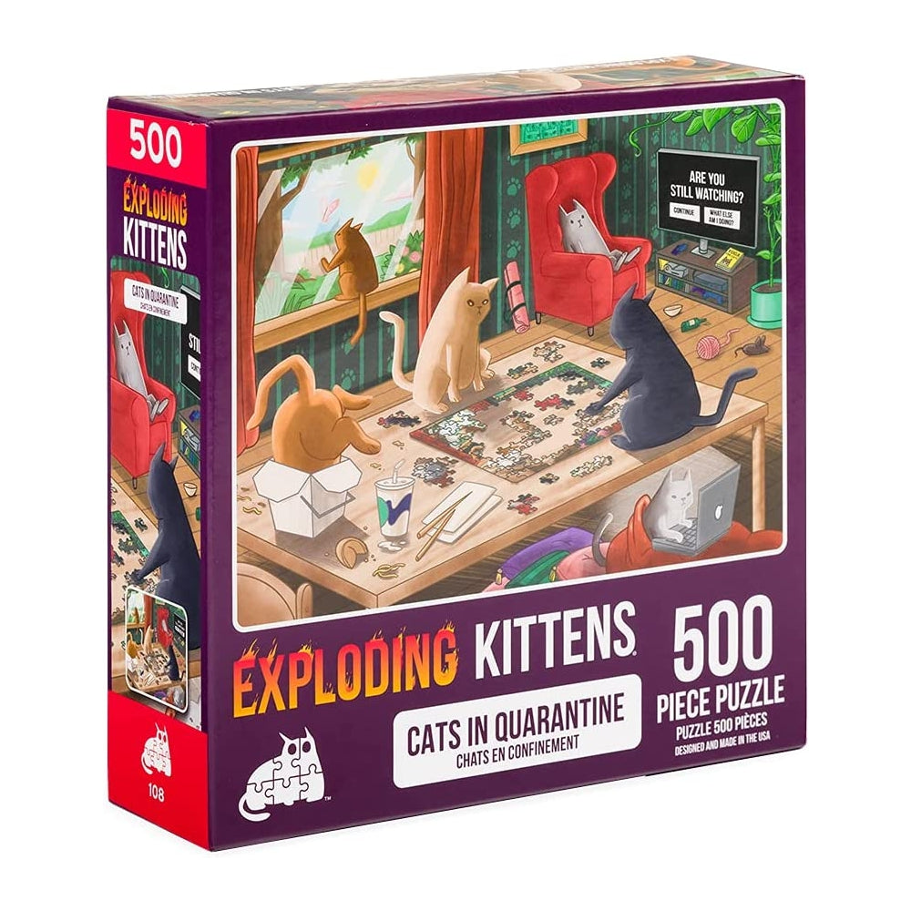 Exploding Kittens 500 Piece Jigsaw Puzzle