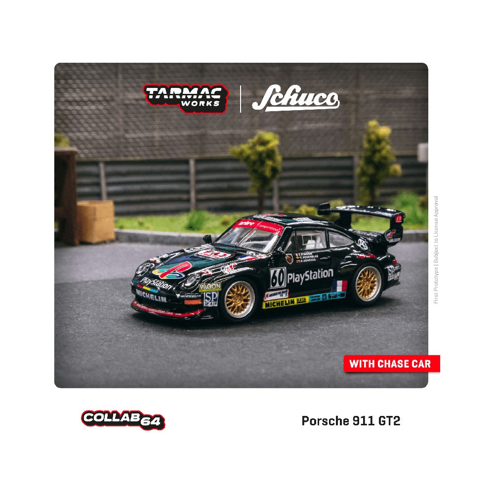 Tarmac Works 1:64 Porsche 911 GT2 24Hr Le Mans 1998 #60