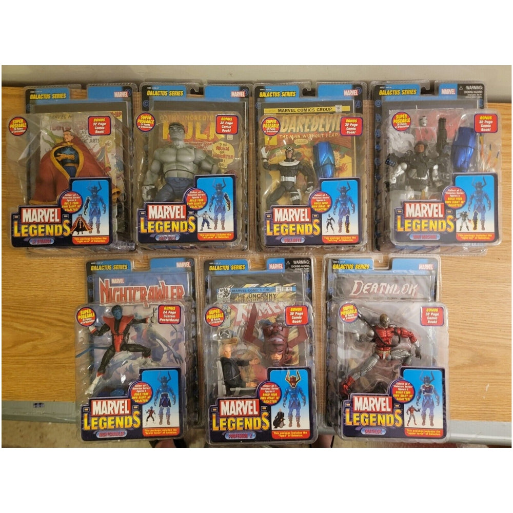 Marvel Legends Galactus Series Complete BAF Set 7 Figures Hulk Deathlock X-Men