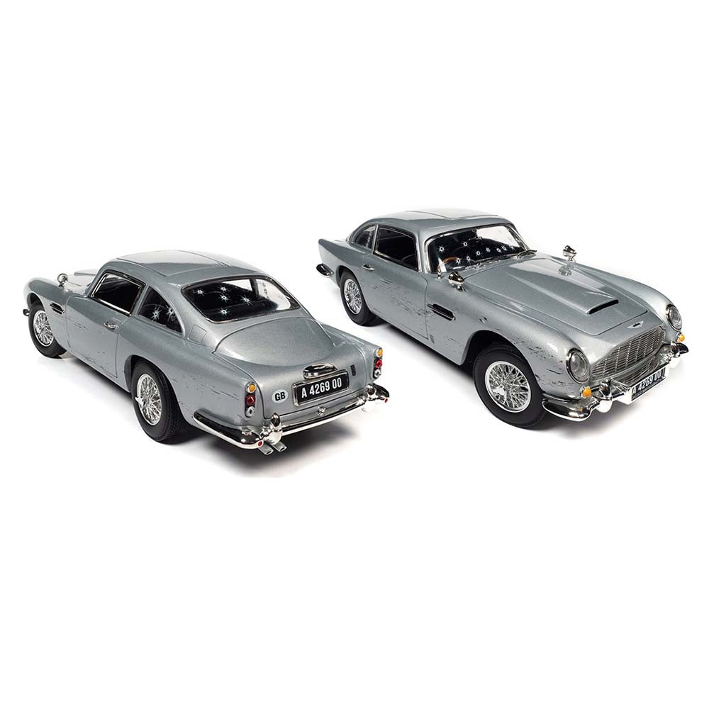Auto World 1:18 MiJo Exclusives James Bond 007 “No Time To Die” Aston Martin DB5 Damaged with Bullet Holes