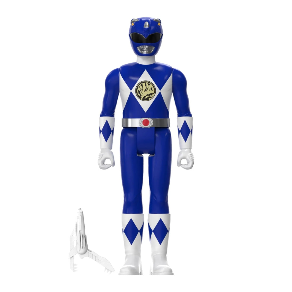 Mighty Morphin Power Rangers ReAction Figures Blue Ranger Triangle Box SDCC 2023