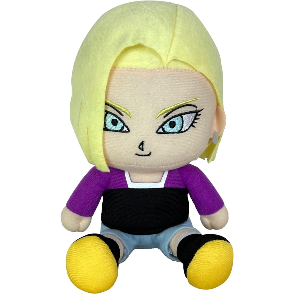 Great Eastern Entertainment Dragon Ball Super- Androld 18 Sitting Plush 7" H
