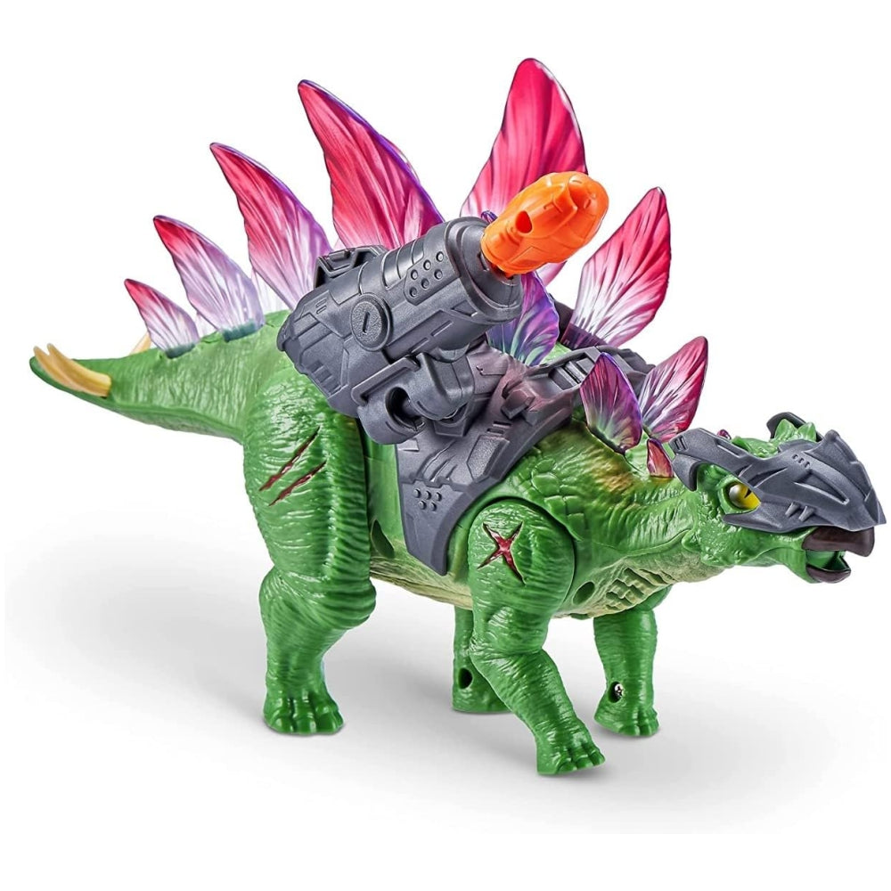 ZURU Robo Alive Dino Wars Series 1 Stegosaurus – Robotic Walking Dinosaur Toy with Battle Armor