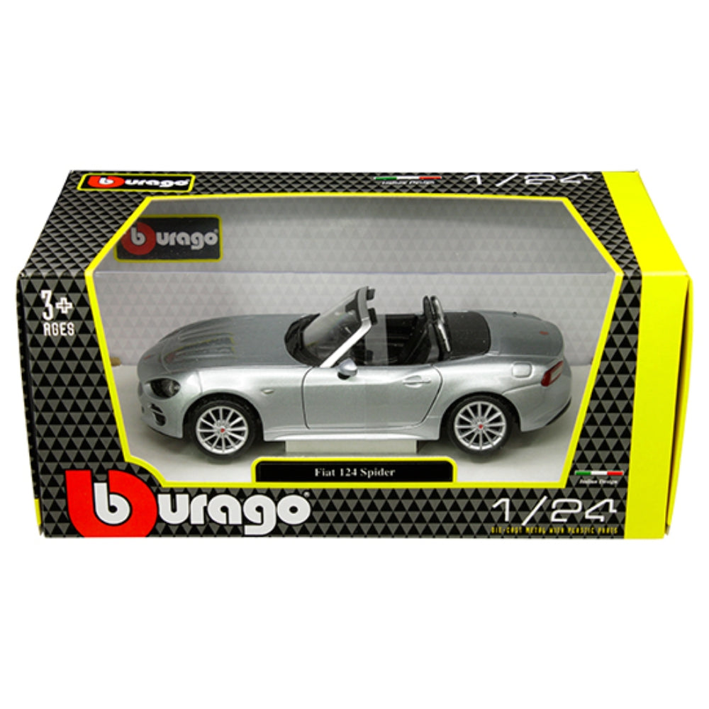 Bburago 1:24 Fiat 124 Spider Silver