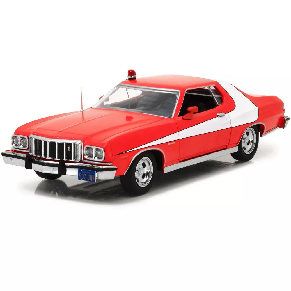 Greenlight 1976 Ford Gran Torino Red with White Stripes "Starsky and Hutch" (1975-1979) TV Series 1/24 Diecast Model Car