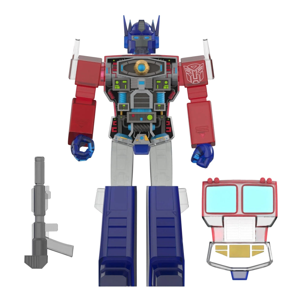 Transformers Super Cyborg Optimus Prime (Clear Red / Blue)