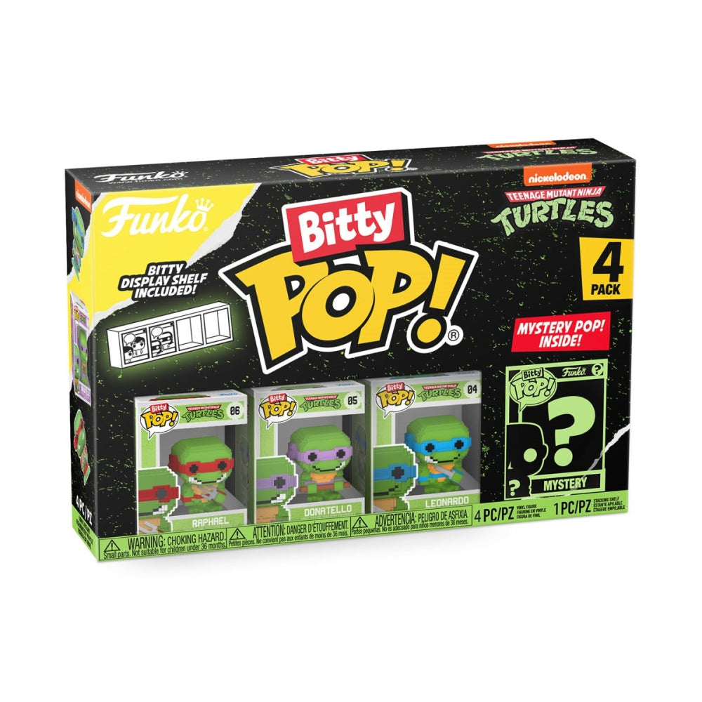 Teenage Mutant Ninja Turtles 8-Bit Bitty Pop! Mini-Figure 4-Pack