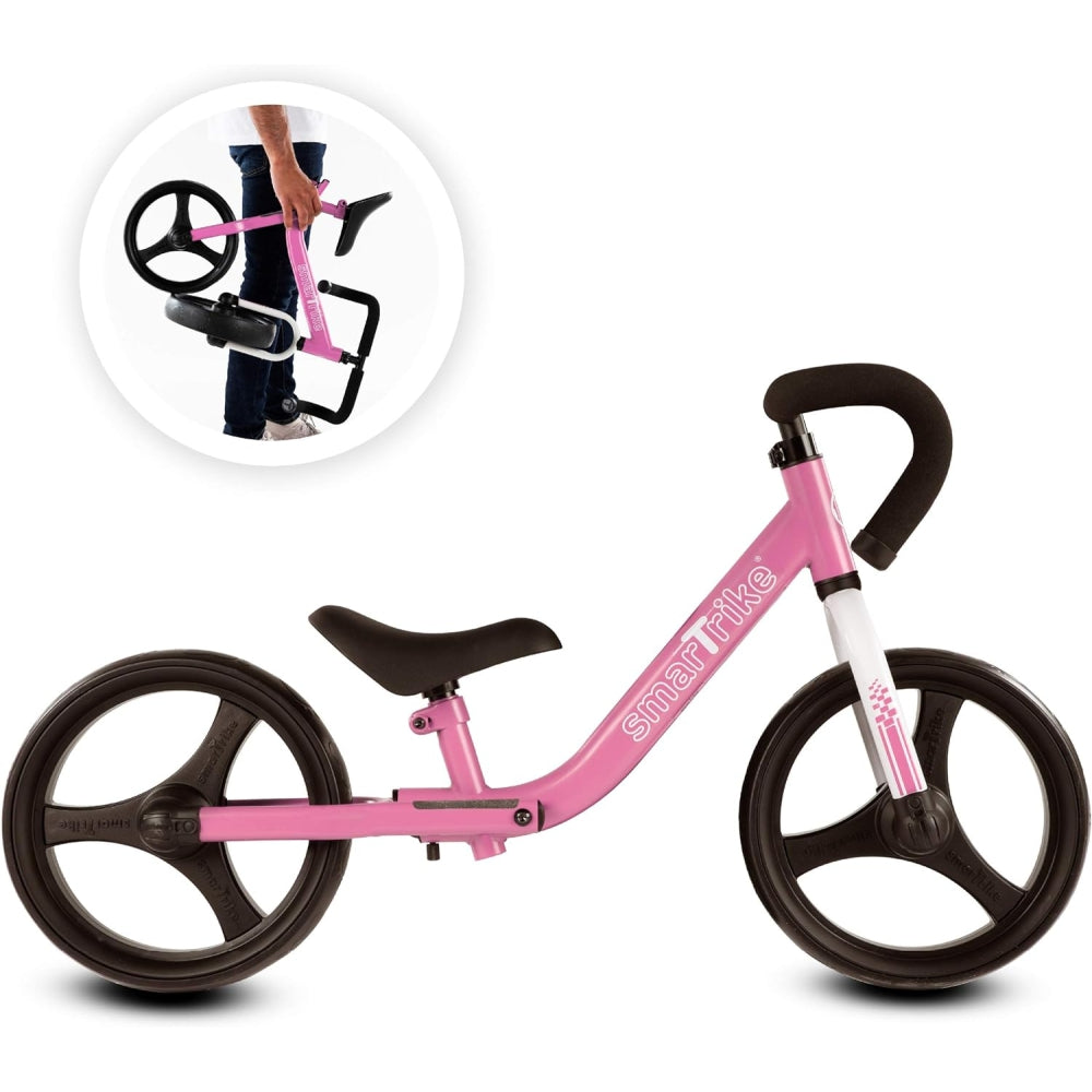 smarTrike Balance Bike for 1, 2, 3, 4, and 5 Year Old Boys & Girls - Folding Kids Balancing Bike