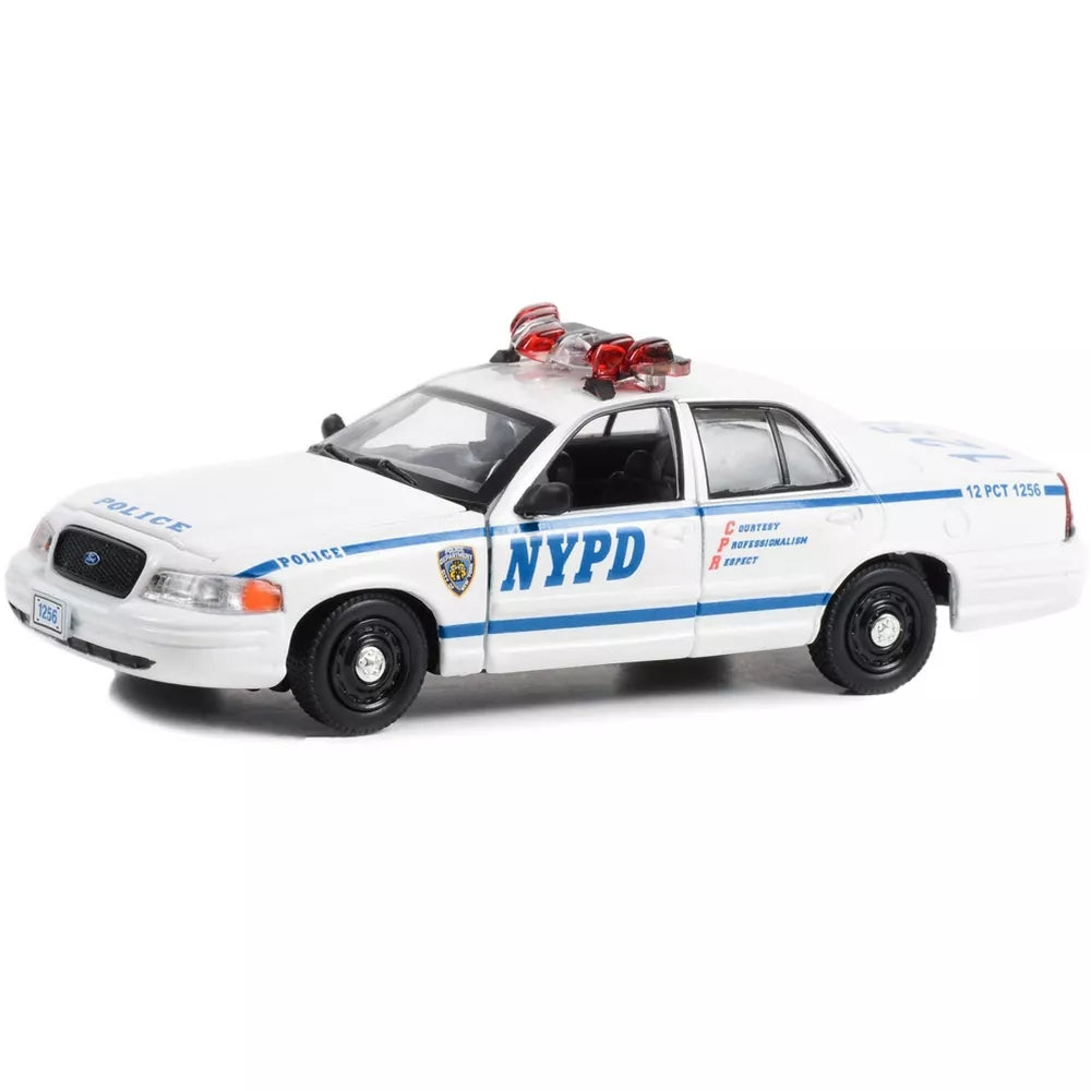 Greenlight 2003 Ford Crown Victoria Police Interceptor NYPD White "Quantico" (2015-2018) TV Series 1/43 Diecast Model Car