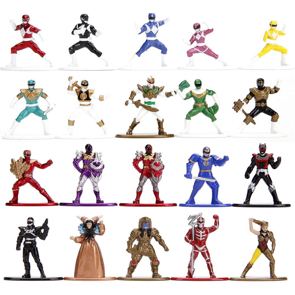 Jada Toys Power Rangers 1.65" Die-cast Metal Collectible Figures 20-Pack