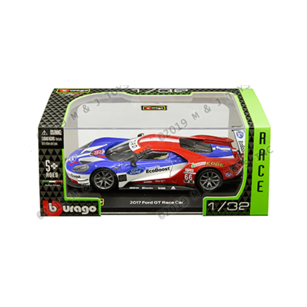 Bburago 1:32 2017 Ford GT Race Car #66 Team UK