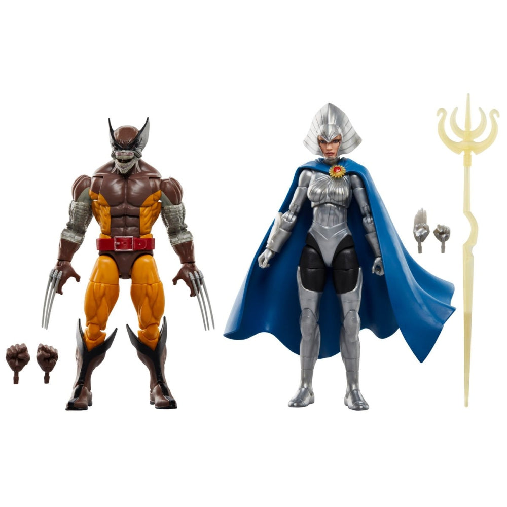Wolverine 50th Anniversary Marvel Legends Wolverine and Lilandra Neramani 6-Inch Action Figure 2-Pack