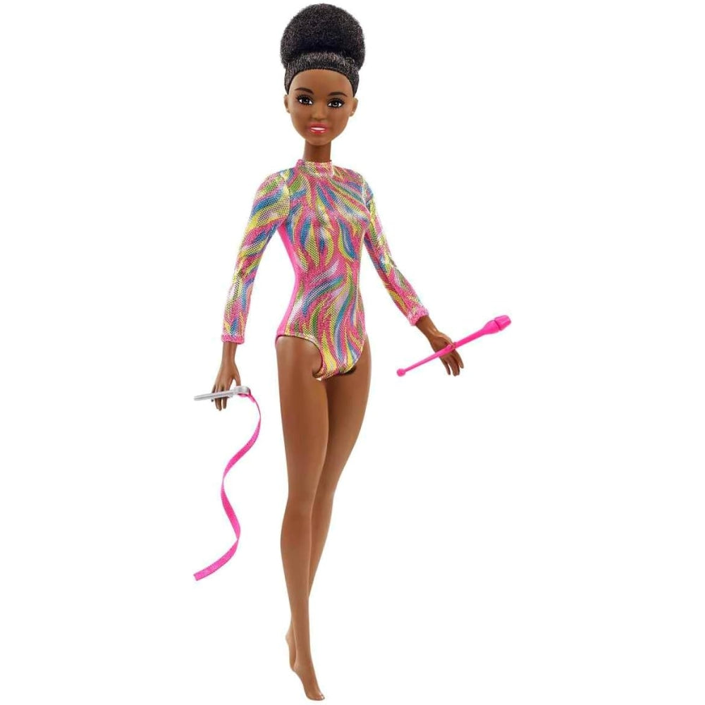 Barbie Rhythmic Gymnast Brunette Doll (12-in), Great Gift for Ages 3 Years Old &amp; Up