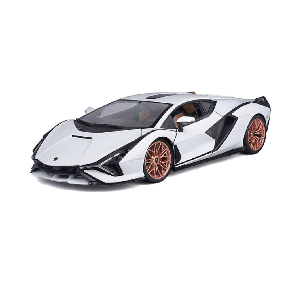 Bburago 1:18 Lamborghini Sian FKP 37 (White) – Plus Series