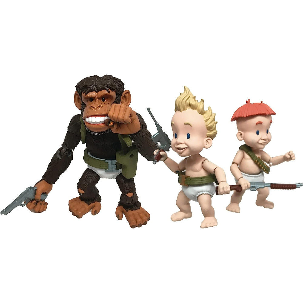 Sam & Max Series Action Figure - Wave 2 - Rubber Pants Commandos Ginormous Deluxe Set