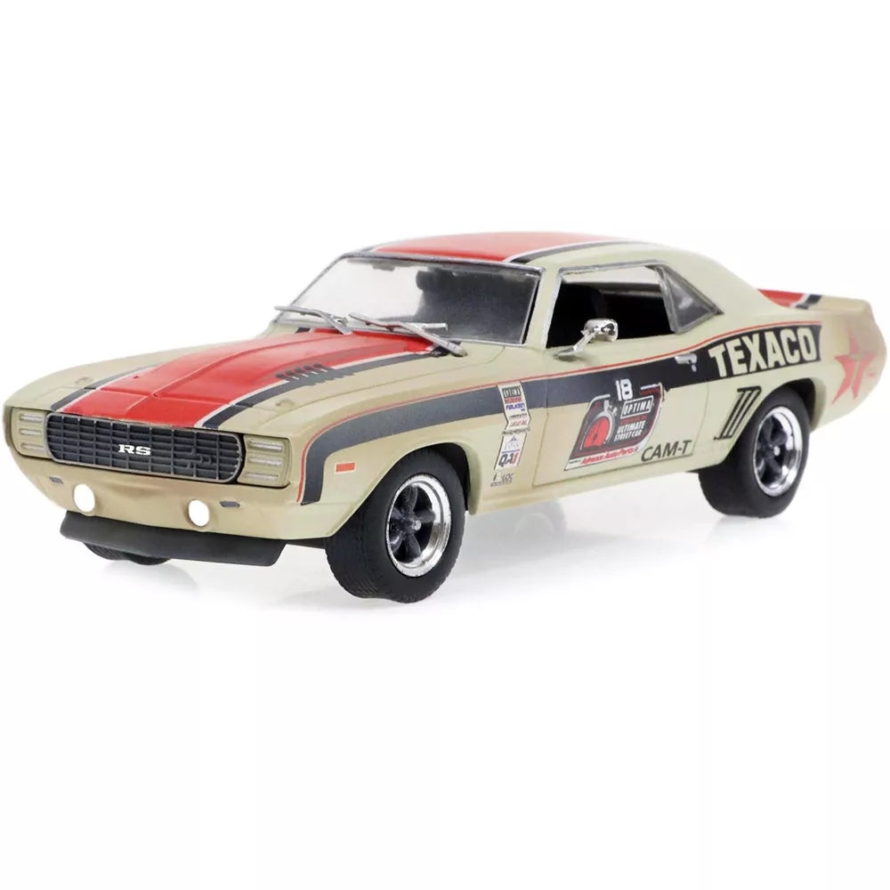 Greenlight 1969 Chevrolet Camaro RS #18 "Texaco" "OPTIMA Street Car: GTV Class" (2021) (Raced Version) 1/43 Diecast Model Car