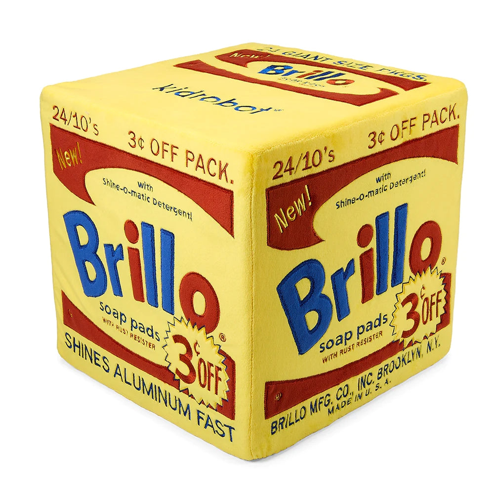 Andy Warhol 12&quot; Yellow Brillo Box Plush