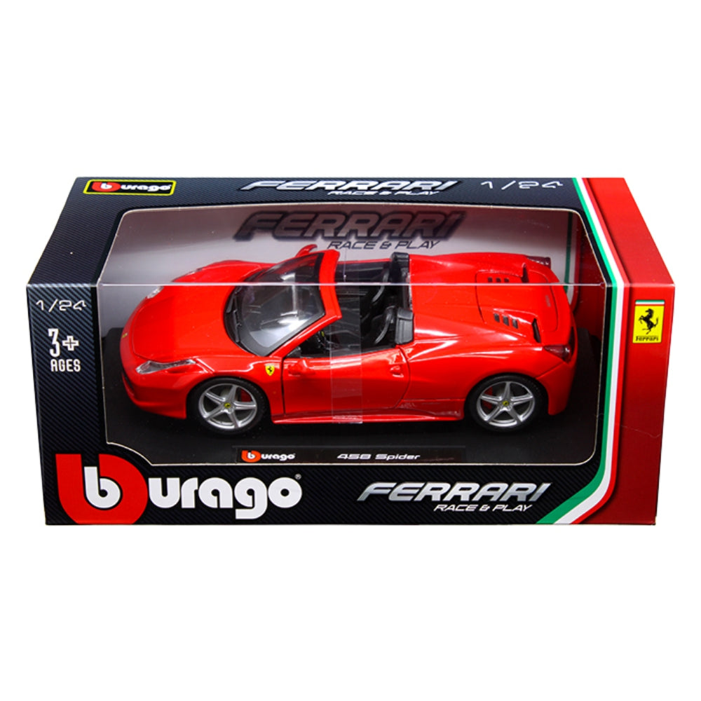 Bburago 1:24 Ferrari 458 Spider – Race & Play Ferrari